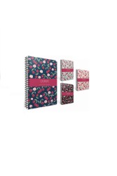 Gıpta Cherry Spiralli Çizgili Defter 120 Yaprak 17 x 24 Cm - Gıpta