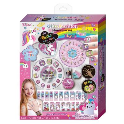 Glitz Fashion Manicure Set Glow in the Dark T238GW - 1