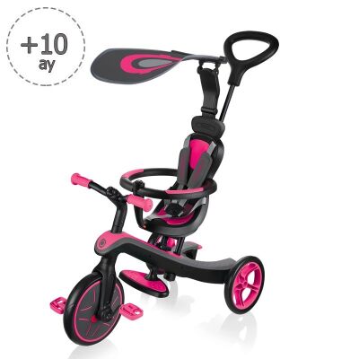 Globber Bisiklet Explorer 4in1 Pembe - 1