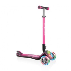 Globber Elite Deluxe Flash Full Işıklı Scooter Pembe - Globber