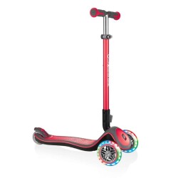 Globber Elite Deluxe Işıklı Scooter Kırmızı 3 Yaş Üzeri - Globber