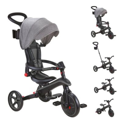 Globber Explorer 4in1 Katlanabilir Bisiklet Siyah/Gri - 1