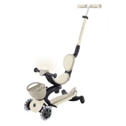 Globber Go Up Baby 360 Işıklı Scooter Koyu Bej - Globber