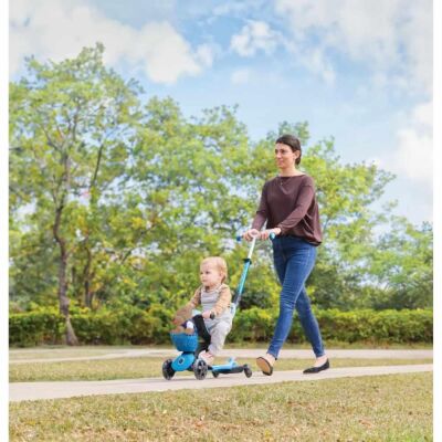 Globber Go Up Baby 360 Işıklı Scooter - Pastel Mavi - 4