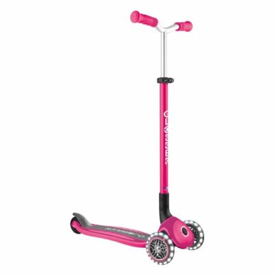 Globber Master Işıklı Katlanabilir Scooter Fuşya - 1