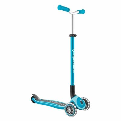 Globber Master Işıklı Katlanabilir Scooter Okyanus Mavisi - 1