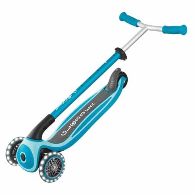 Globber Master Işıklı Katlanabilir Scooter Okyanus Mavisi - 4