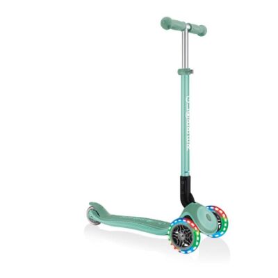 Globber Primo Plus Katlanabilir Işıklı Scooter Mint Yeşili - 1