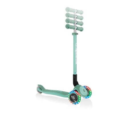 Globber Primo Plus Katlanabilir Işıklı Scooter Mint Yeşili - 2