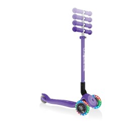 Globber Primo Plus Katlanabilir Işıklı Scooter Mor - 7