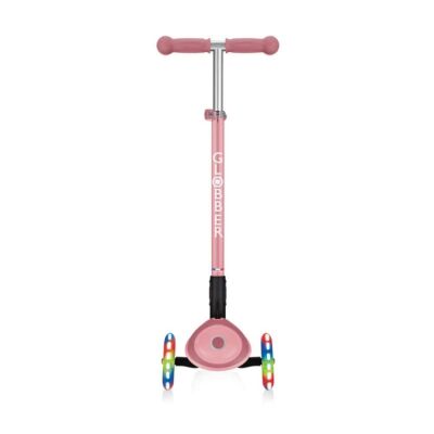 Globber Primo Plus Katlanabilir Işıklı Scooter - Pastel Pembe - 3