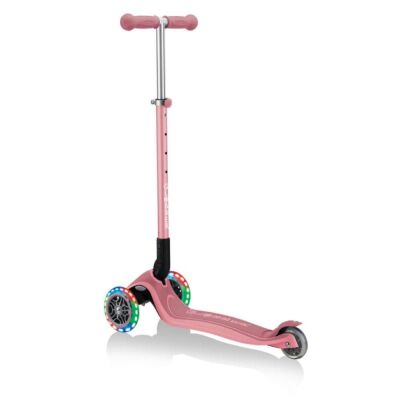 Globber Primo Plus Katlanabilir Işıklı Scooter - Pastel Pembe - 2
