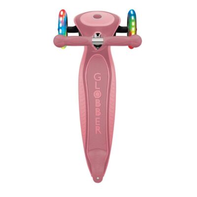 Globber Primo Plus Katlanabilir Işıklı Scooter - Pastel Pembe - 4