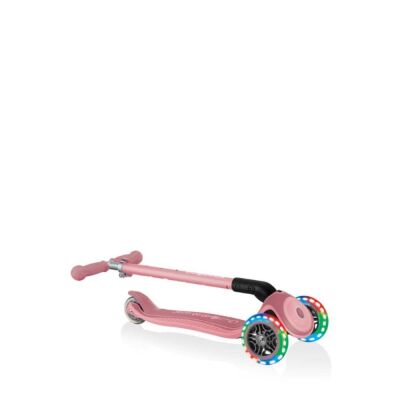 Globber Primo Plus Katlanabilir Işıklı Scooter - Pastel Pembe - 6