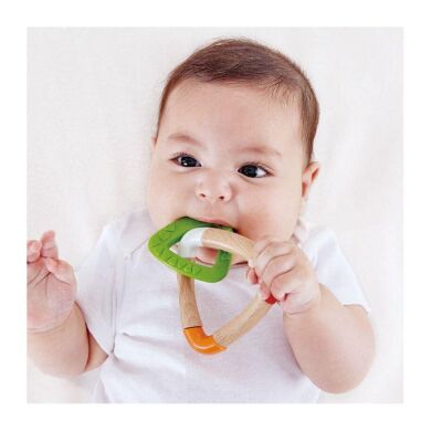 Hape Double Triangle Üçgen Diş Kaşıyıcı - 3