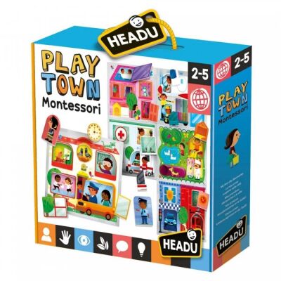 Headu Baby Play Town Oyun Montessori 2-5 Yaş - 1