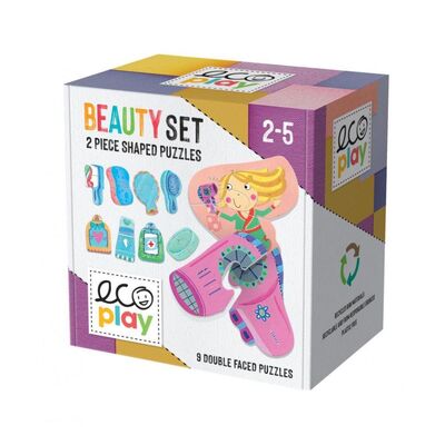 Headu Ecoplay Beauty Set İki Parça Puzzle 2-5 Yaş