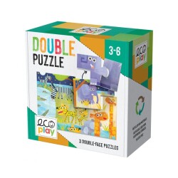 Headu Ecoplay Double Puzzle 3-6 Yaş - Headu