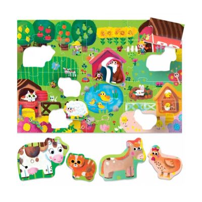 Headu Ecoplay Shaped Puzzle Farm 2-5 Yaş - 2