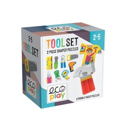 Headu Ecoplay Tool Set İki Parçalı Puzzle 2-5 Yaş - Thumbnail