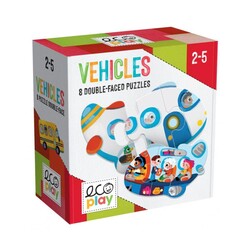 Headu Ecoplay Vehicles İki Parçalı Puzzle 2-5 Yaş - Thumbnail