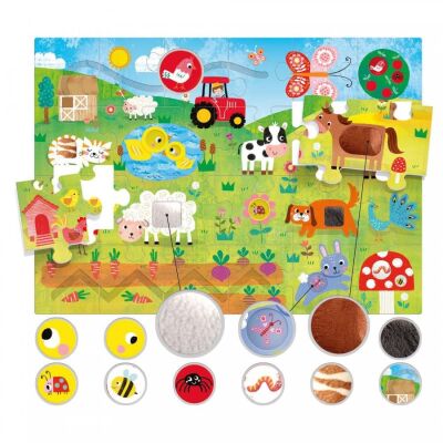 Headu Tactile Puzzle Montessori 1-4 Yaş - 2