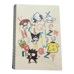 Hello Kitty And Friends A4 Defter 80 Yap Çizgili Spriralli Karton Kapak - 3