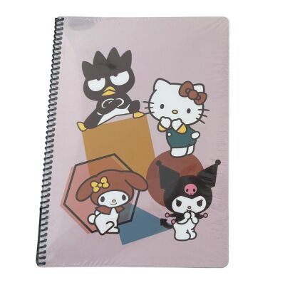 Hello Kitty And Friends A4 Defter 80 Yap Çizgili Spriralli Karton Kapak - 4