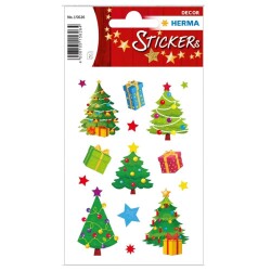 Herma Sticker Yılbaşı Ağaçlar Glittery 15626 - Herma