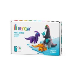 Hey Clay Yaratıcı Kil Seti - Ankylosaurus, Parasaurolophus, Therizinosaurus - Hey Clay
