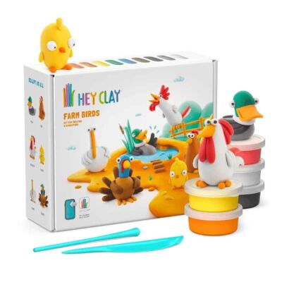 Hey Clay Yaratıcı Kil Seti - Farm Birds - 1