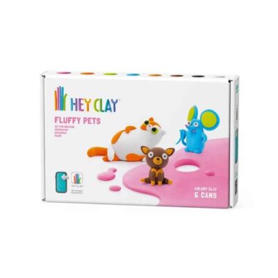 Hey Clay Yaratıcı Kil Seti - Persian cal, Mouse, Chihuahua - 1