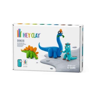 Hey Clay Yaratıcı Kil Seti - Stegosaurus, Pachycephalosaurus, Brachiosaurus - 1