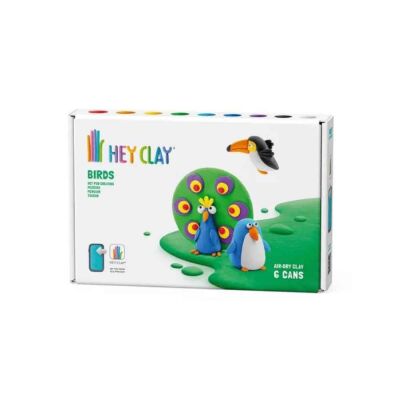 Hey Clay Yaratıcı Kil Seti - Toucan, Penguin, Peacock - 1