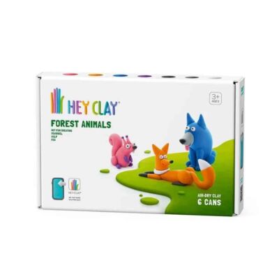 Hey Clay Yaratıcı Kil Seti - Wolf, Fox, Squirrel - 1