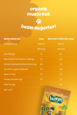 Humm Organik Glutensiz Vegan Muzlu Kek - 5