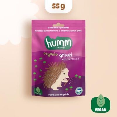Humm Organik Pancarlı Grissini 55 gr - 1