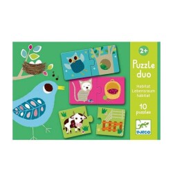 İkili Puzzle Duo Habitat - Djeco