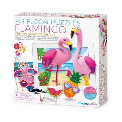 Imagine Station AR Floor Puzzle Flamingo