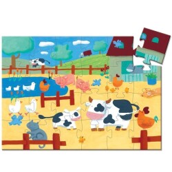 İnek Figürlü Puzzle 24 Parça - 2