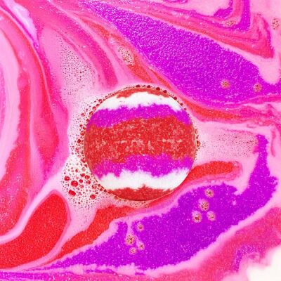 İnuwet Bath Bomb Ice Cream Strawberry Çilek Banyo Bombası - 3