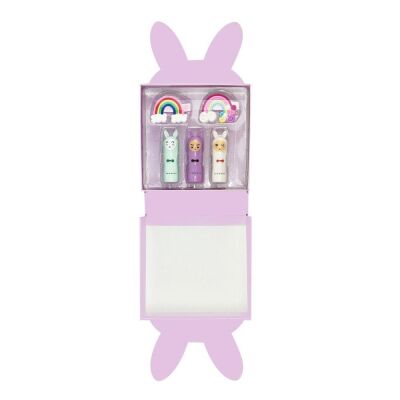 İnuwet Boite Delux 3'lü Dudak Kremi ve Toka Seti Paper Bunny - 2