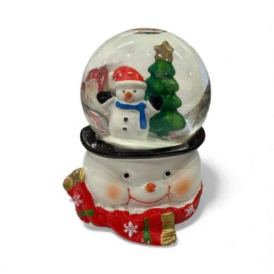Işıklı Kardan Adamlı Kar Küresi 12.5 Cm - 5