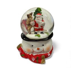 Işıklı Kardan Adamlı Kar Küresi 12.5 Cm - 3