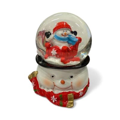 Işıklı Kardan Adamlı Kar Küresi 12.5 Cm - 4
