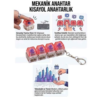 Işıklı Klavye Anahtarlık Model 2 - 3