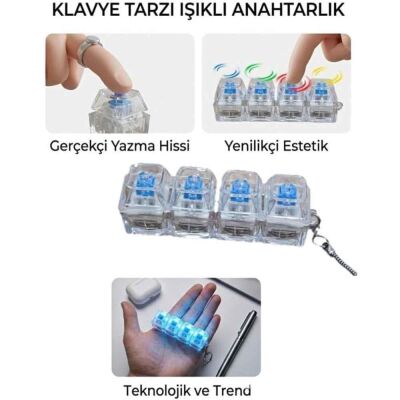 Işıklı Klavye Anahtarlık Model 2 - 11