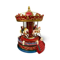 Işıklı Sesli Dekoratif Dönen Atlı Karınca Yılbaşı Süsü - 2