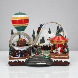 Işıklı Sesli Dekoratif Panayır Yılbaşı Süsü - 2