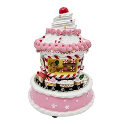 Işıklı Sesli Dekoratif Yılbaşı Süsü Dönen Biblo Cherry On Top - Sparkle Season